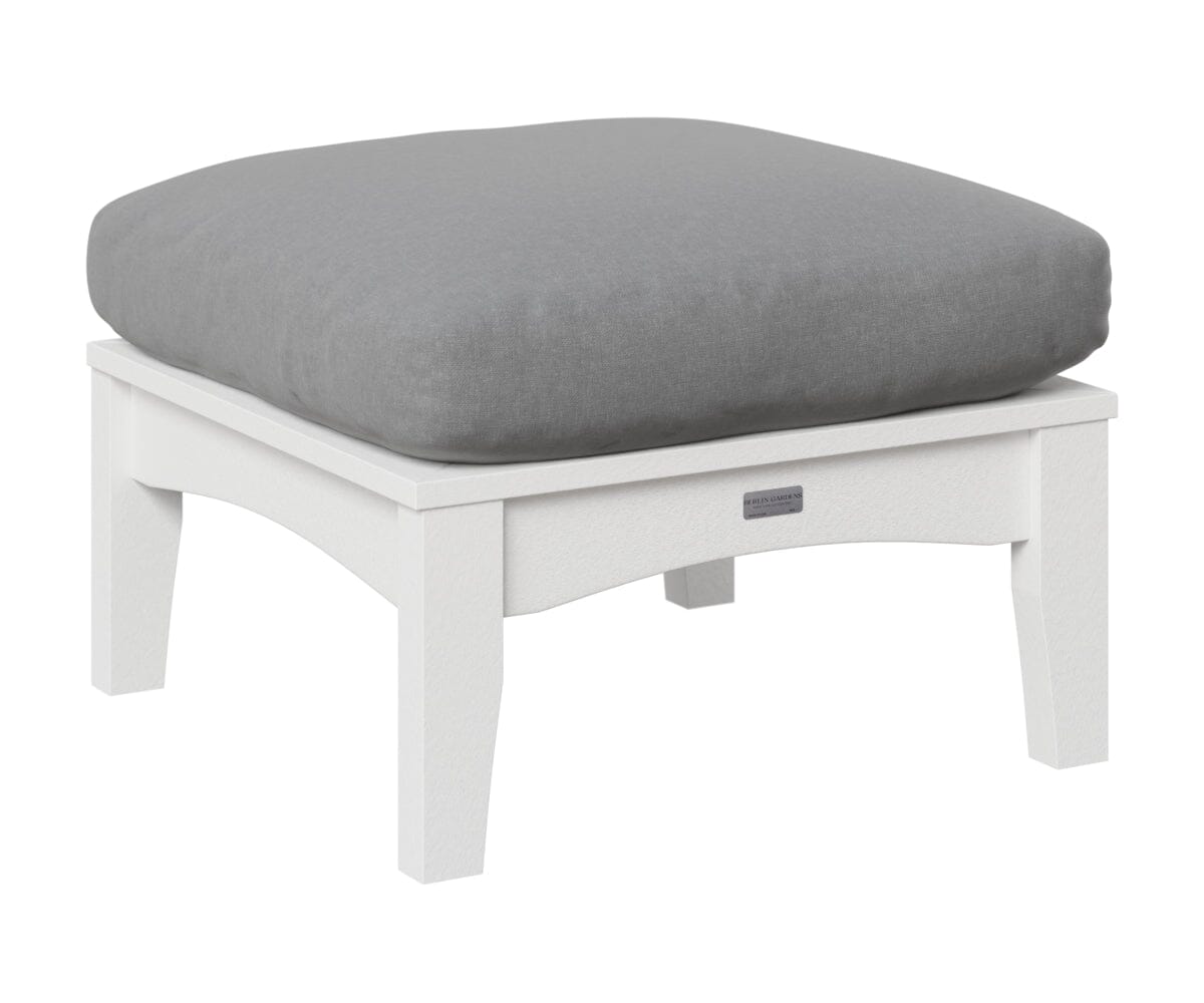 Classic Terrace Ottoman Rockwood Outdoor Furniture White 