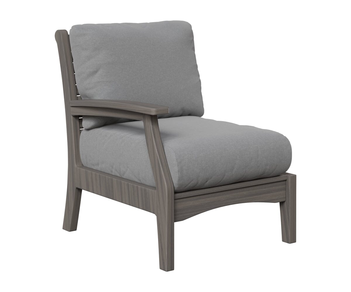 Classic Terrace Right Arm Club Chair Berlin Gardens Natural Finish: Coastal Gray 