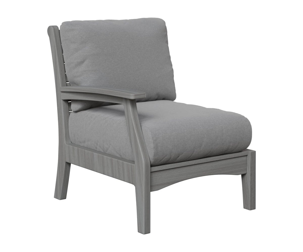 Classic Terrace Right Arm Club Chair Berlin Gardens Natural Finish: Driftwood Gray 