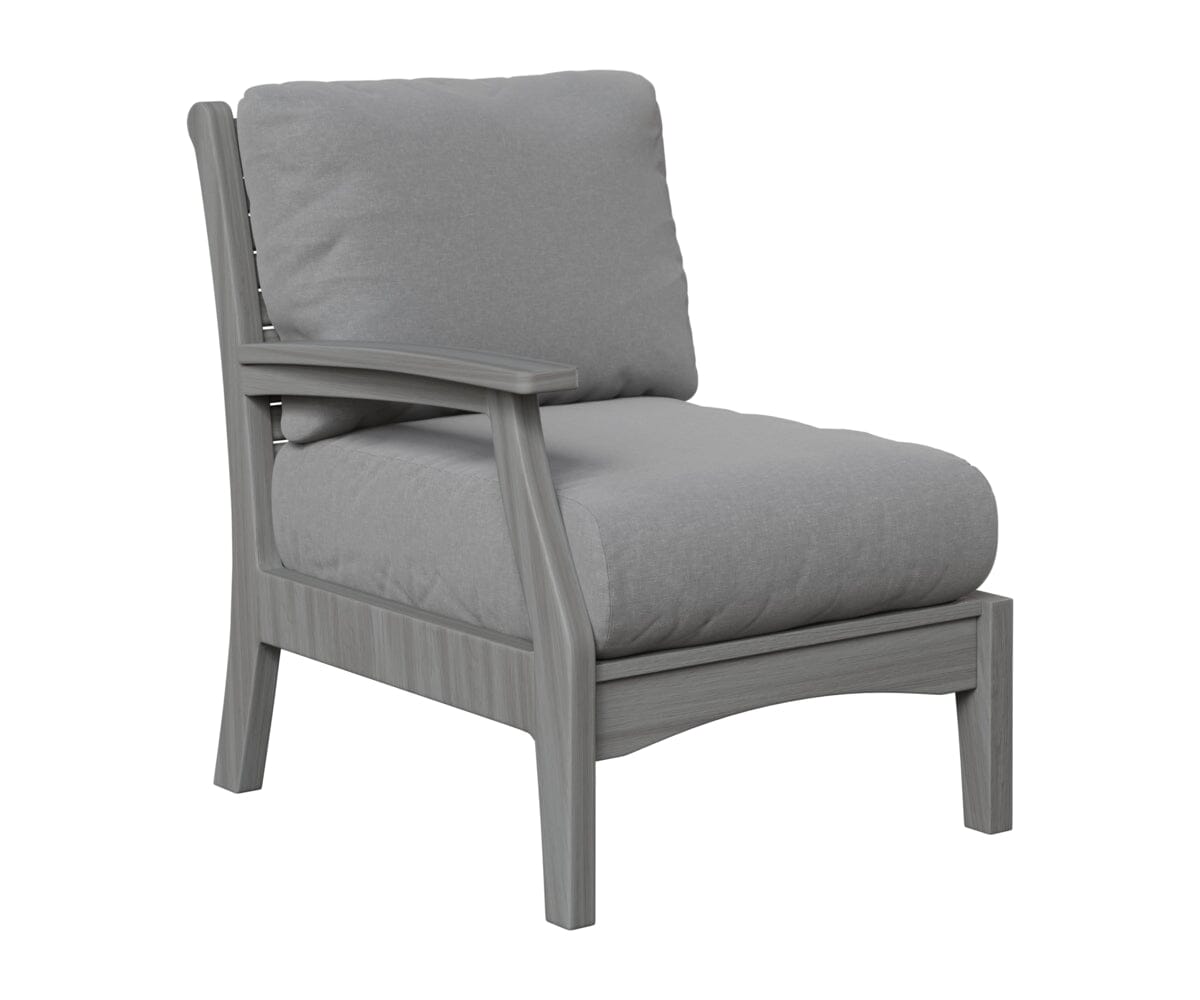 Classic Terrace Right Arm Club Chair Berlin Gardens Natural Finish: Driftwood Gray 