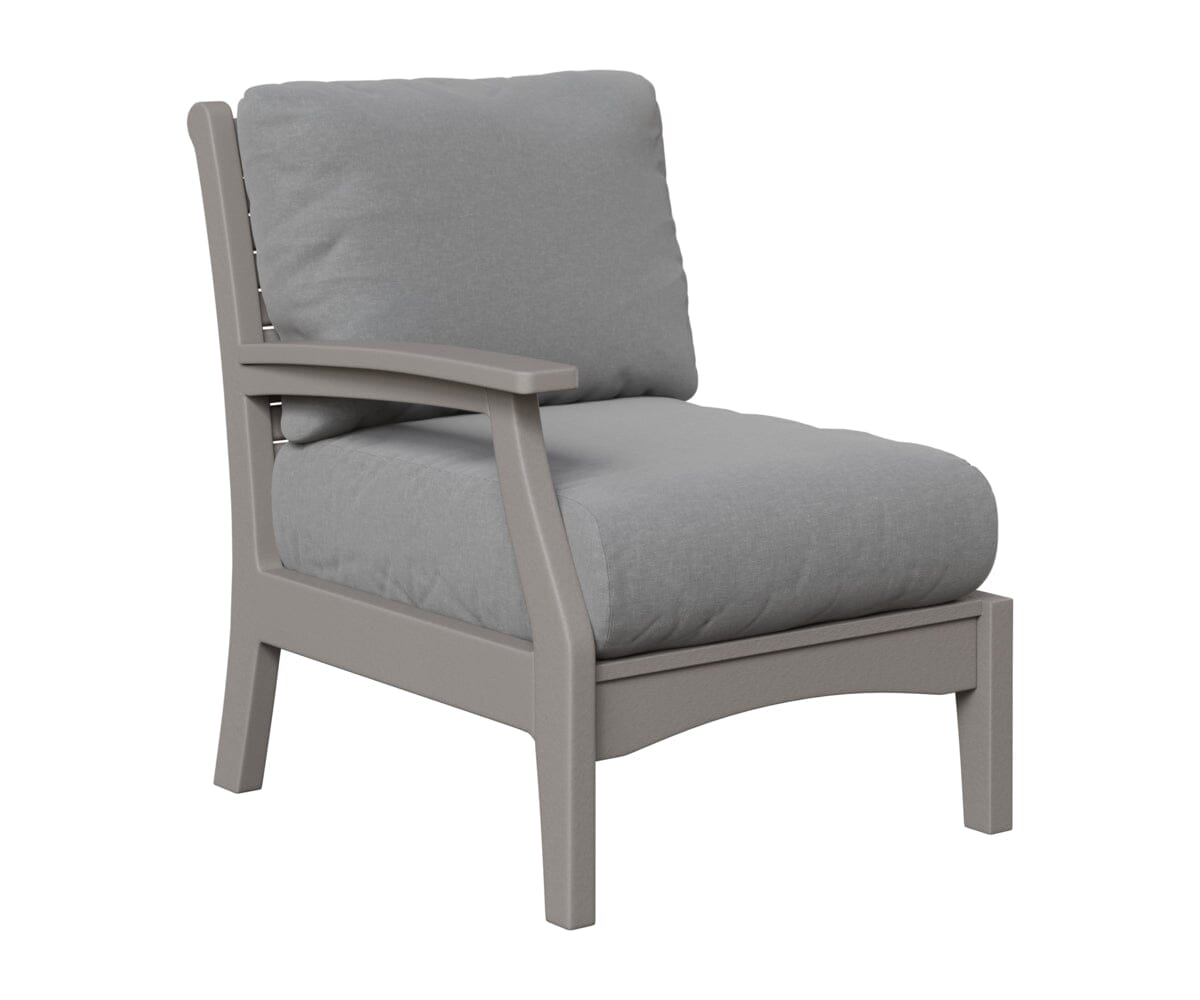 Classic Terrace Right Arm Club Chair Berlin Gardens Light Gray 