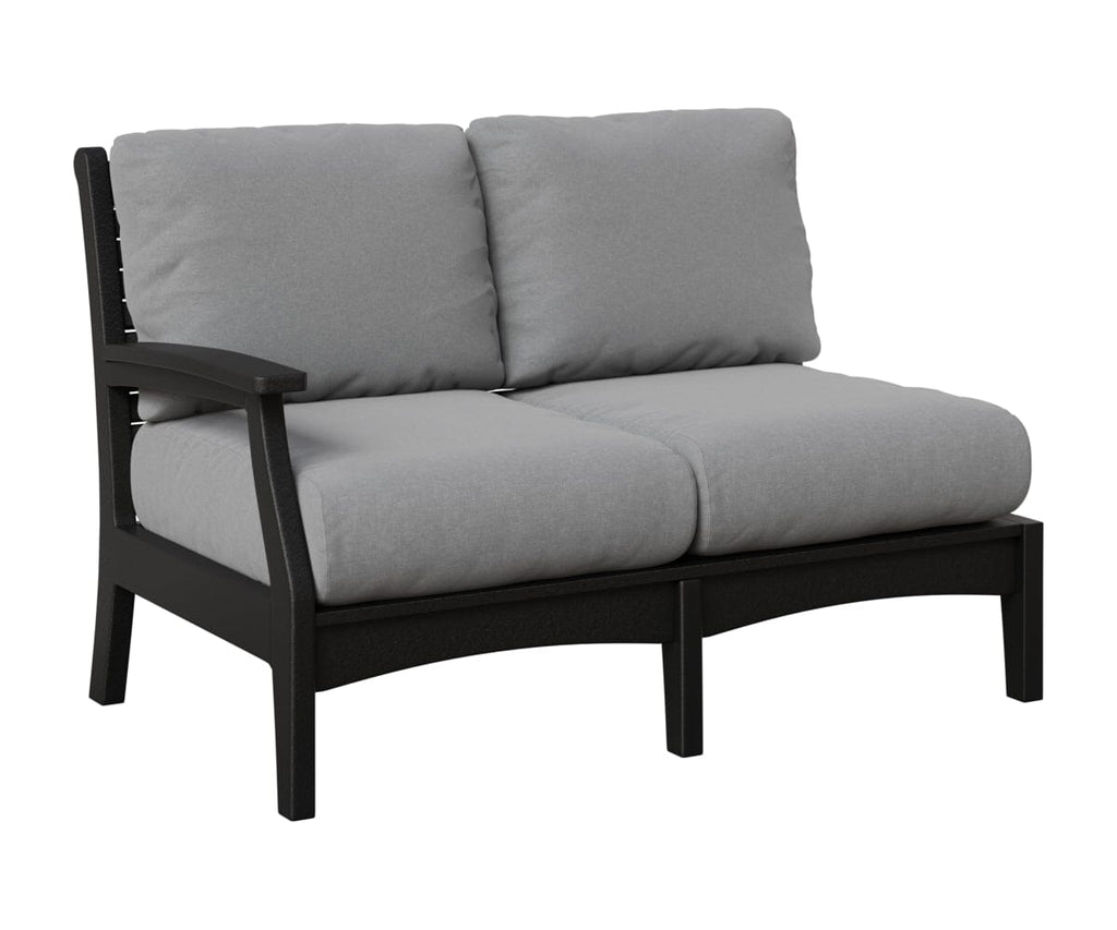 Classic Terrace Right Arm Loveseat Loveseats Rockwood Outdoor Furniture Black 