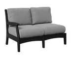 Classic Terrace Right Arm Loveseat Loveseats Rockwood Outdoor Furniture Black 
