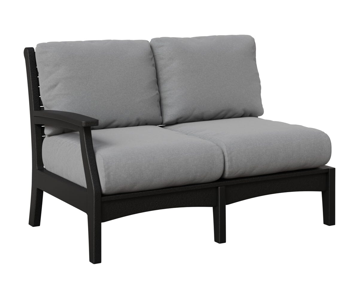 Classic Terrace Right Arm Loveseat Loveseats Rockwood Outdoor Furniture Black 