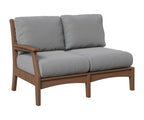 Classic Terrace Right Arm Loveseat Loveseats Rockwood Outdoor Furniture Natural Finish: Brazilian Walnut 