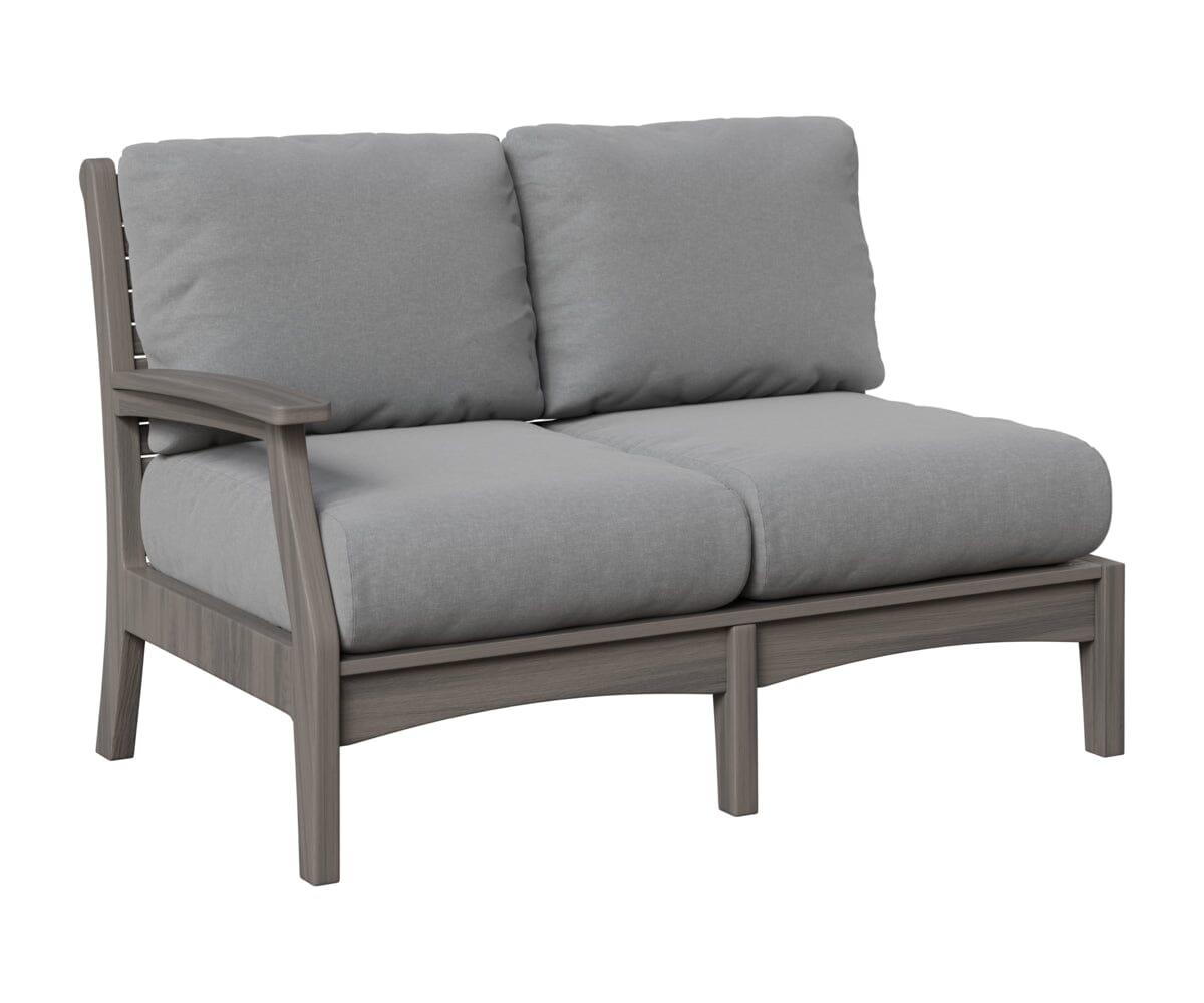 Classic Terrace Right Arm Loveseat Loveseats Rockwood Outdoor Furniture Natural Finish: Coastal Gray 