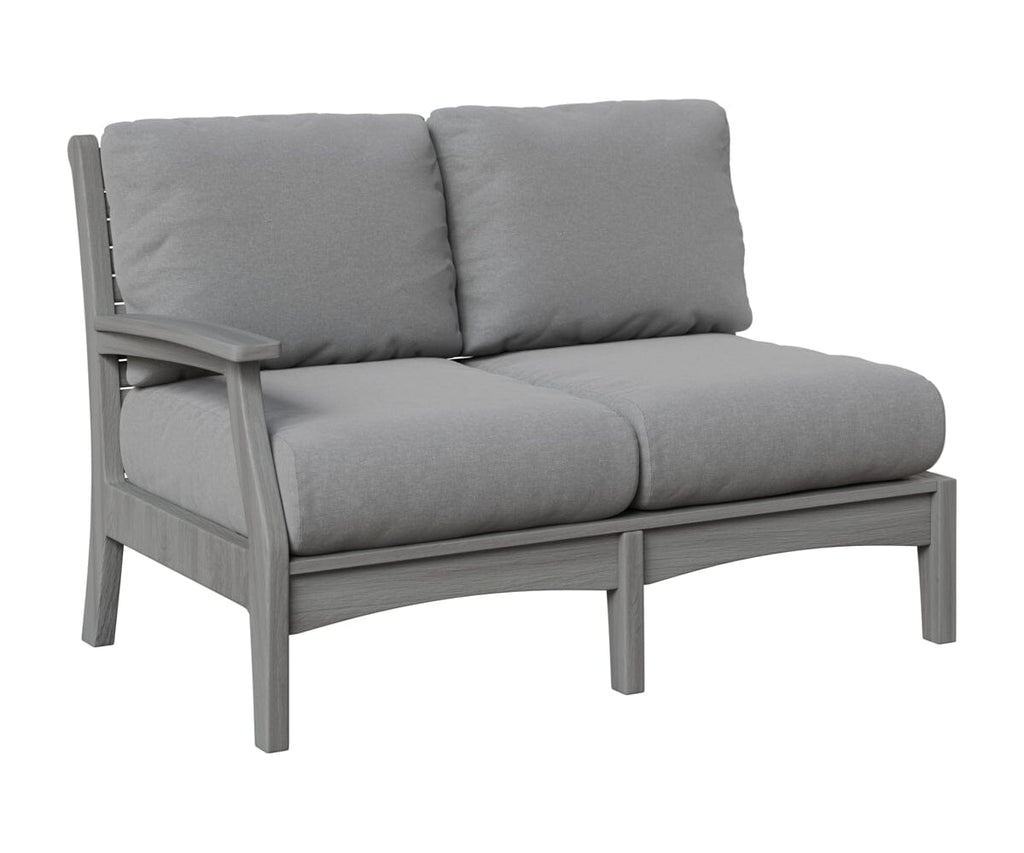Classic Terrace Right Arm Loveseat Loveseats Rockwood Outdoor Furniture Natural Finish: Driftwood Gray 