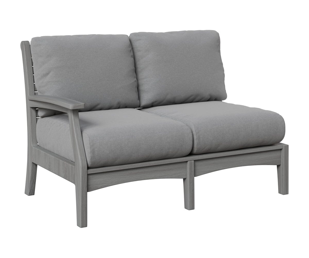 Classic Terrace Right Arm Loveseat Loveseats Rockwood Outdoor Furniture Natural Finish: Driftwood Gray 