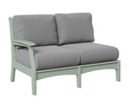 Classic Terrace Right Arm Loveseat Loveseats Rockwood Outdoor Furniture Seafoam 