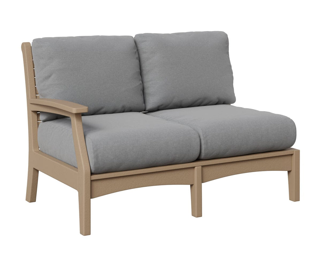 Classic Terrace Right Arm Loveseat Loveseats Rockwood Outdoor Furniture Weatherwood 