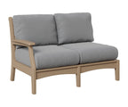 Classic Terrace Right Arm Loveseat Loveseats Rockwood Outdoor Furniture Weatherwood 