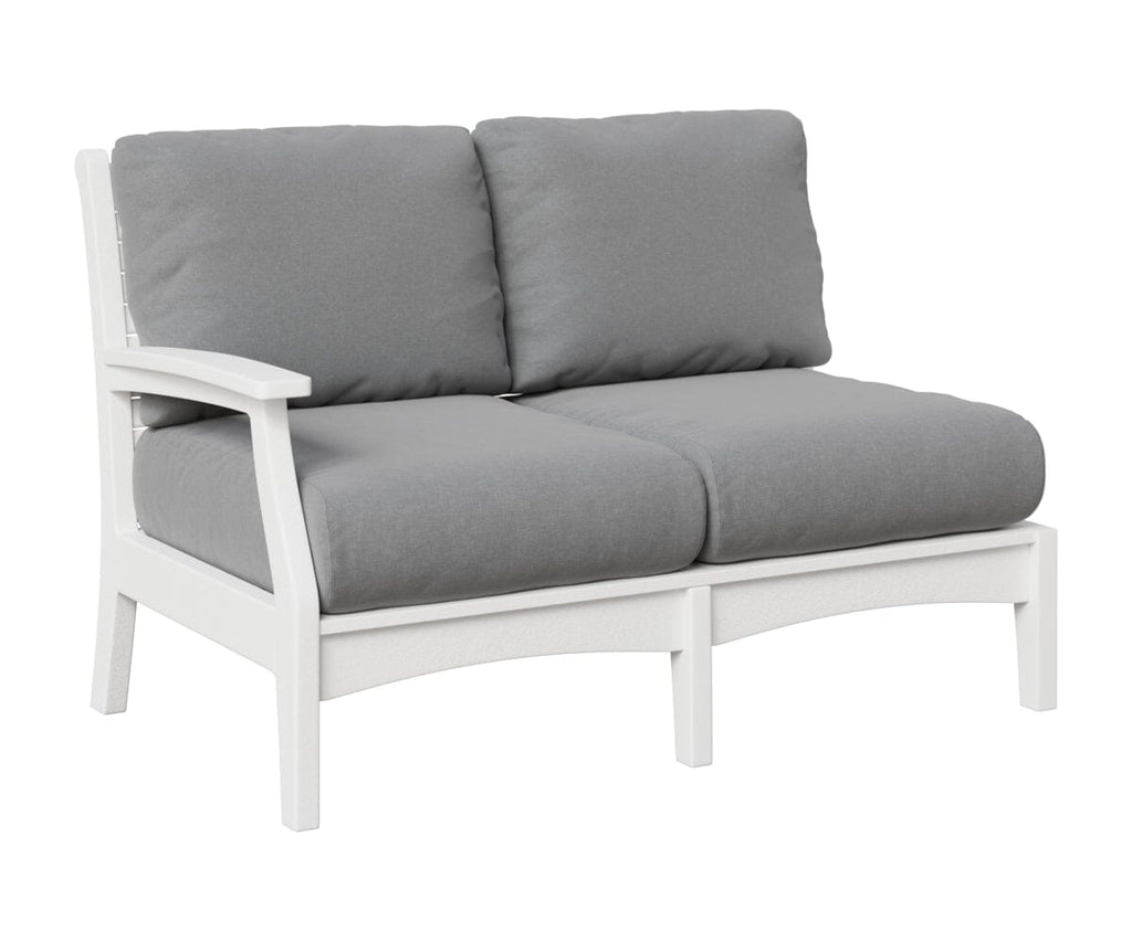 Classic Terrace Right Arm Loveseat Loveseats Rockwood Outdoor Furniture White 