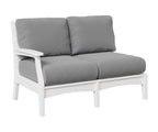 Classic Terrace Right Arm Loveseat Loveseats Rockwood Outdoor Furniture White 