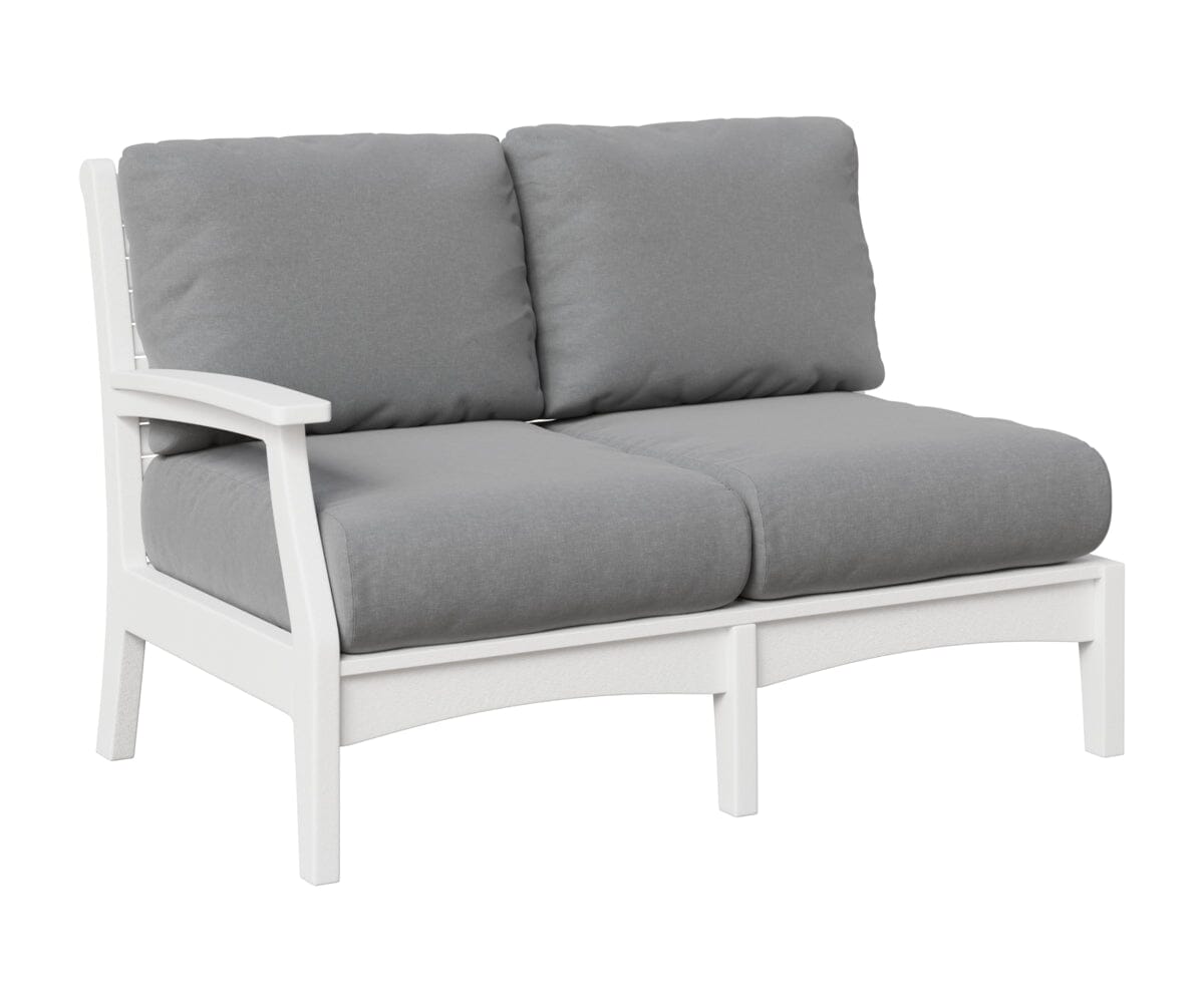 Classic Terrace Right Arm Loveseat Loveseats Rockwood Outdoor Furniture White 