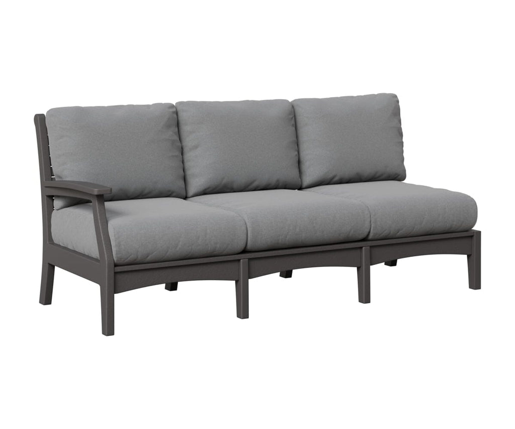 Classic Terrace Right Arm Sofa Rockwood Outdoor Furniture Smoke Gray 
