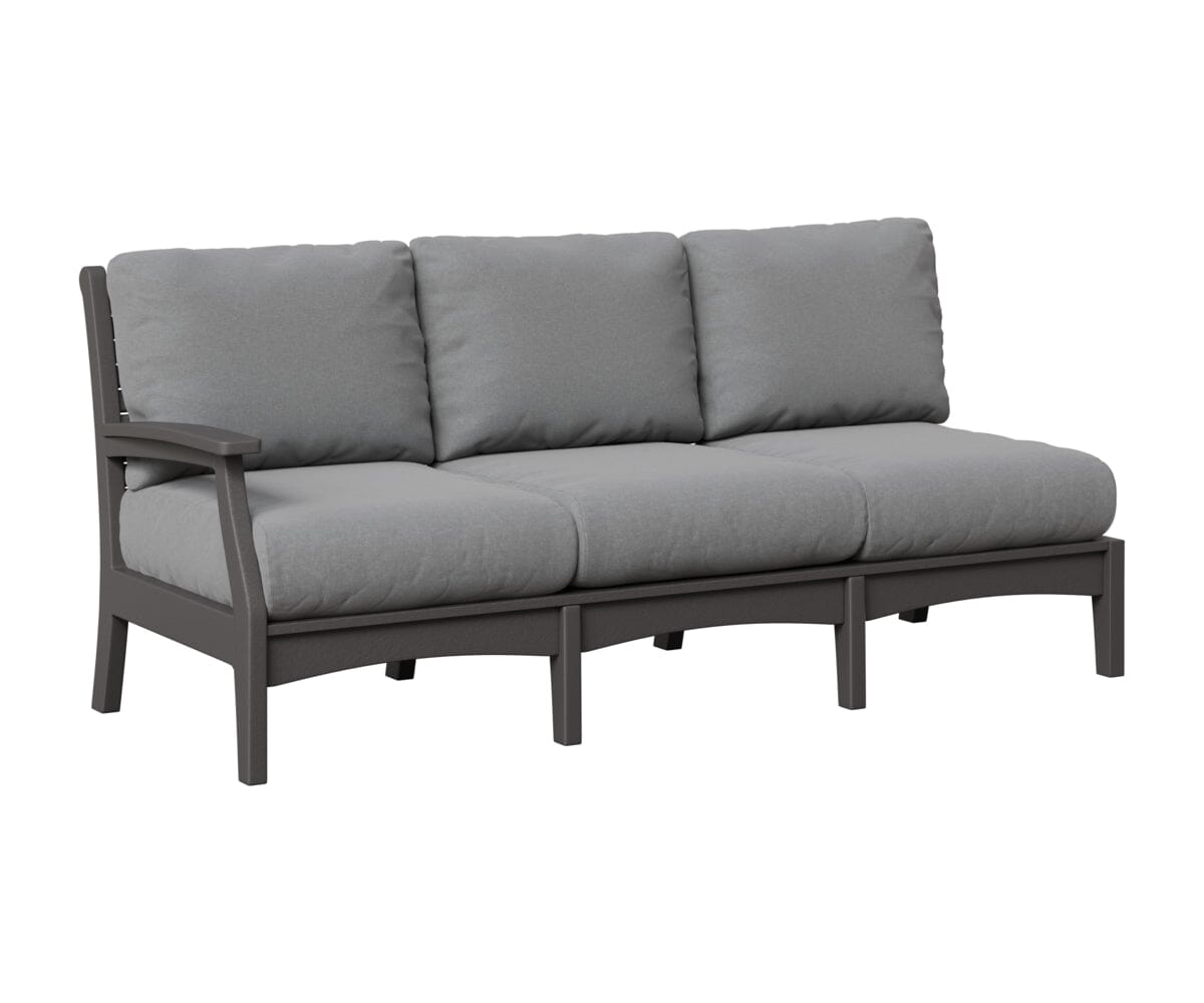 Classic Terrace Right Arm Sofa Rockwood Outdoor Furniture Smoke Gray 