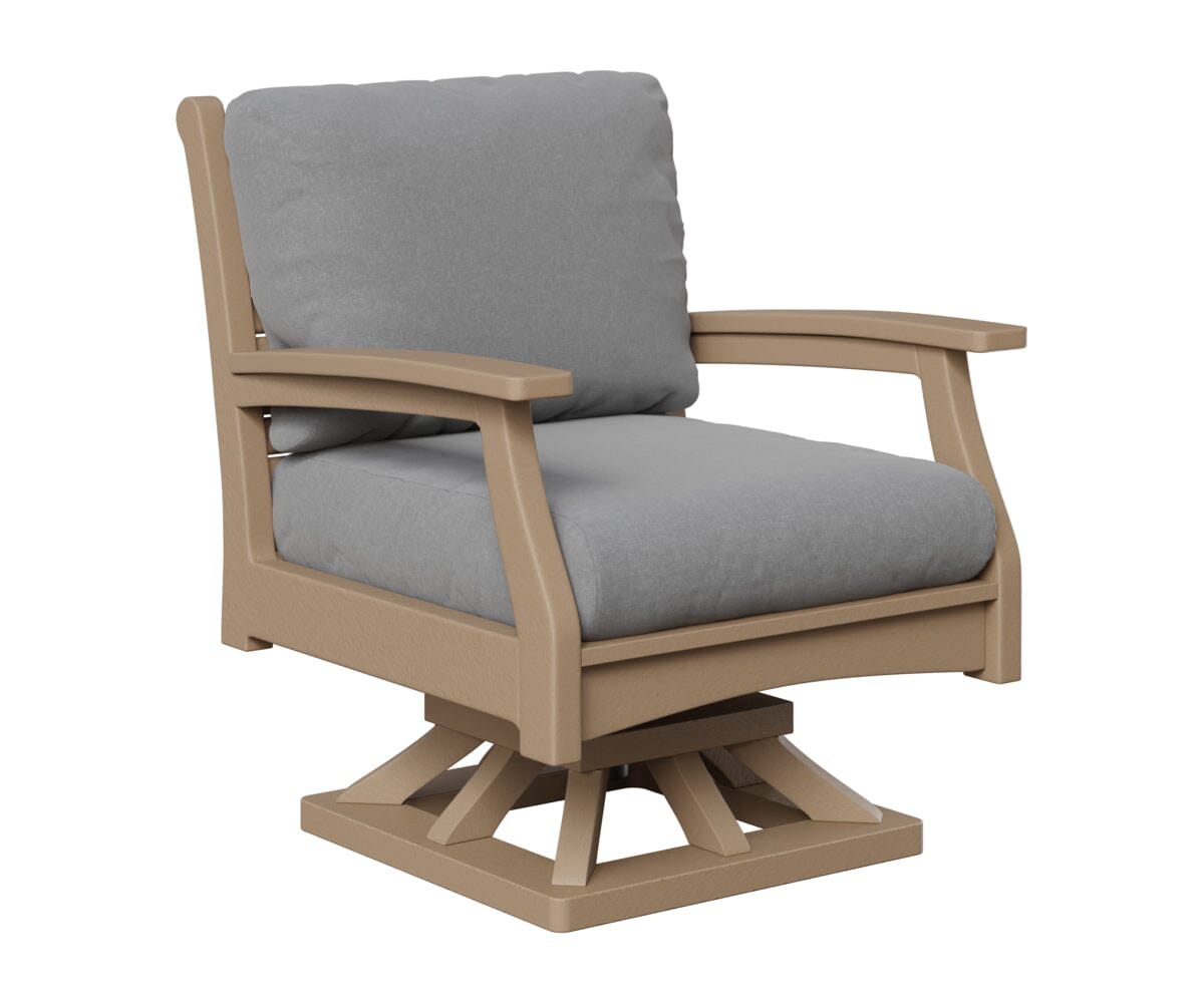 Classic Terrace Swivel Rocker Berlin Gardens Weatherwood 