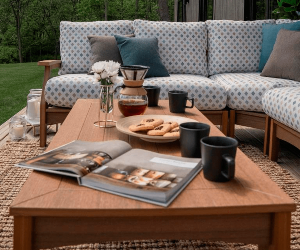 Classic Terrace Sectional Rockwood Outdoor Furniture 