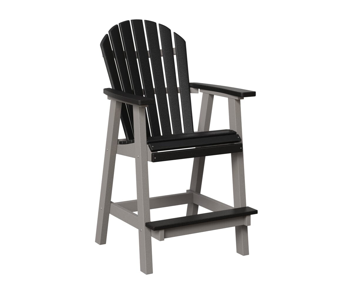 Comfo-Back Bar Chair Rockwood Outdoor Furniture Black Light Gray 