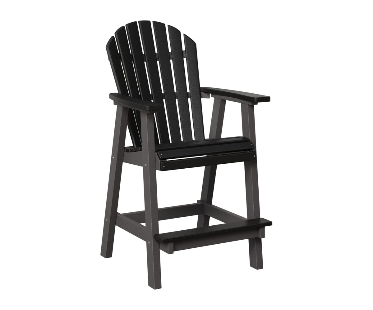 Comfo-Back Bar Chair Rockwood Outdoor Furniture Black Smoke Gray 