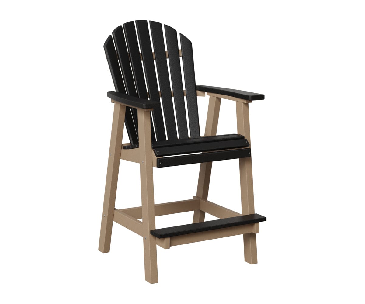 Comfo-Back Bar Chair Rockwood Outdoor Furniture Black Weatherwood 