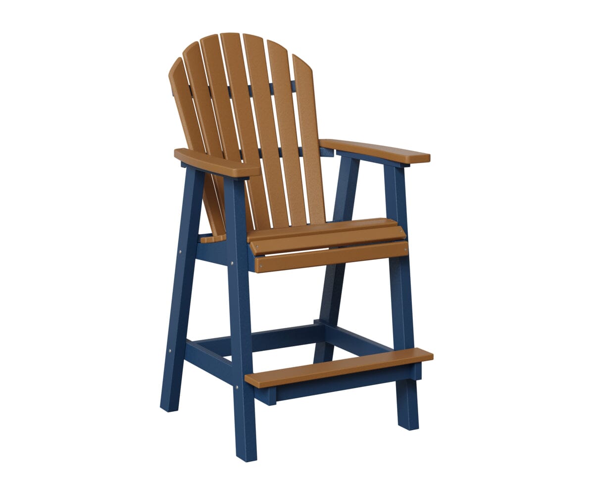 Comfo-Back Bar Chair Rockwood Outdoor Furniture Cedar Navy Blue 