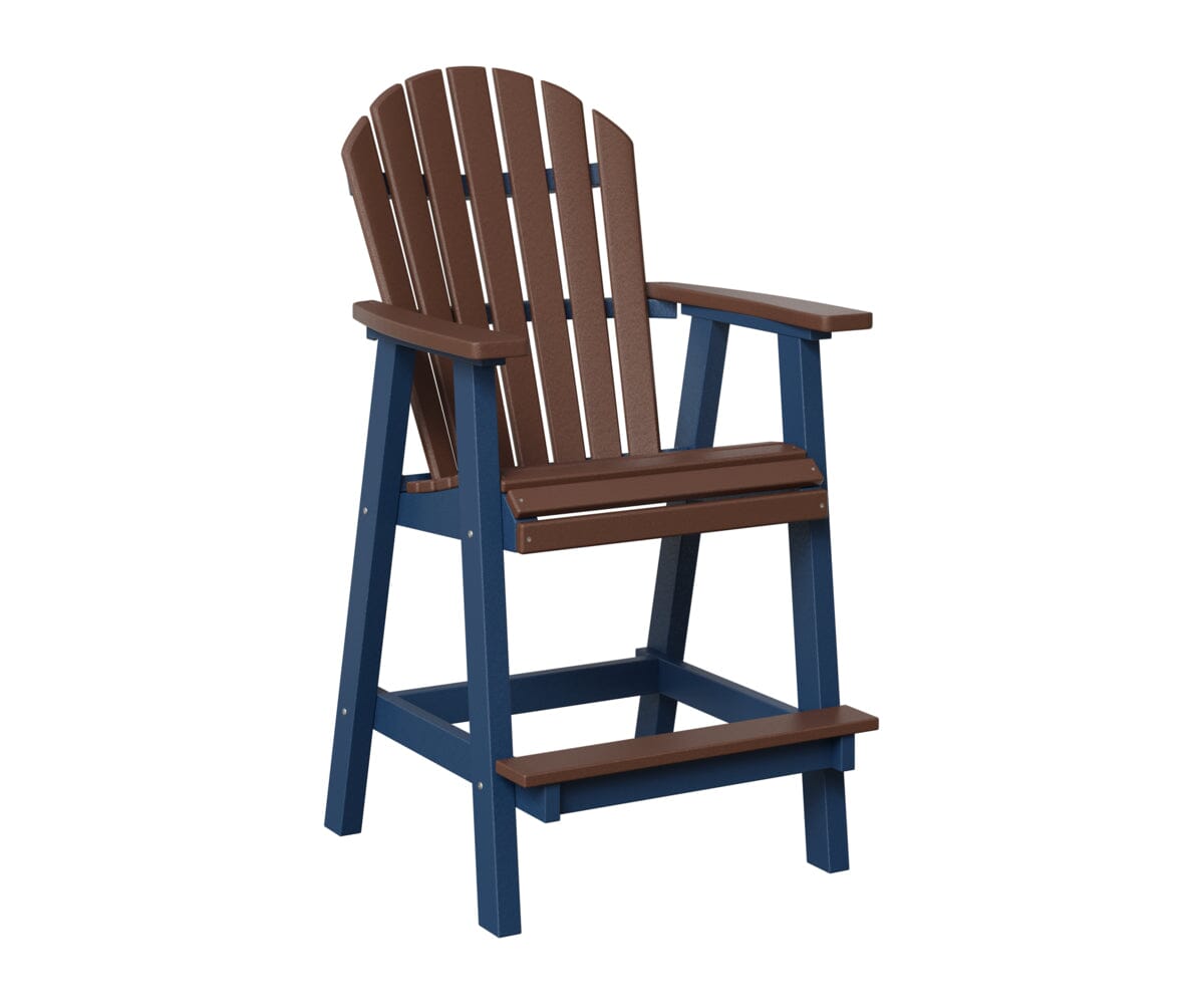 Comfo-Back Bar Chair Rockwood Outdoor Furniture Chocolate Brown Navy Blue 