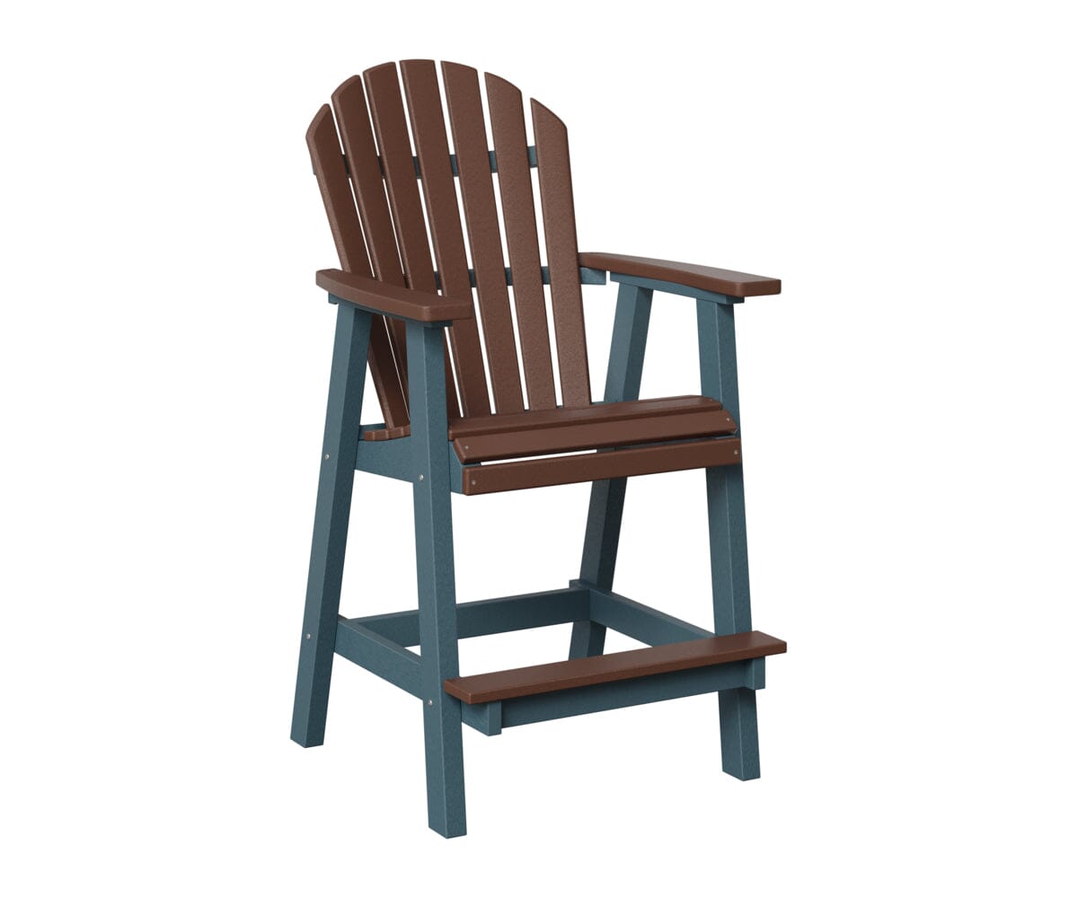 Comfo-Back Bar Chair Rockwood Outdoor Furniture Chocolate Brown Slate 