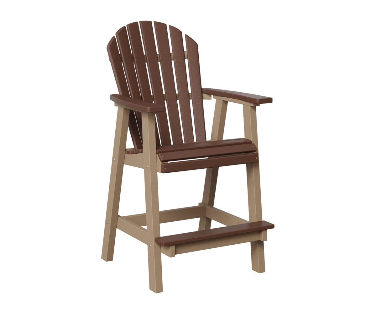 Comfo-Back Bar Chair Rockwood Outdoor Furniture Chocolate Brown Weatherwood 