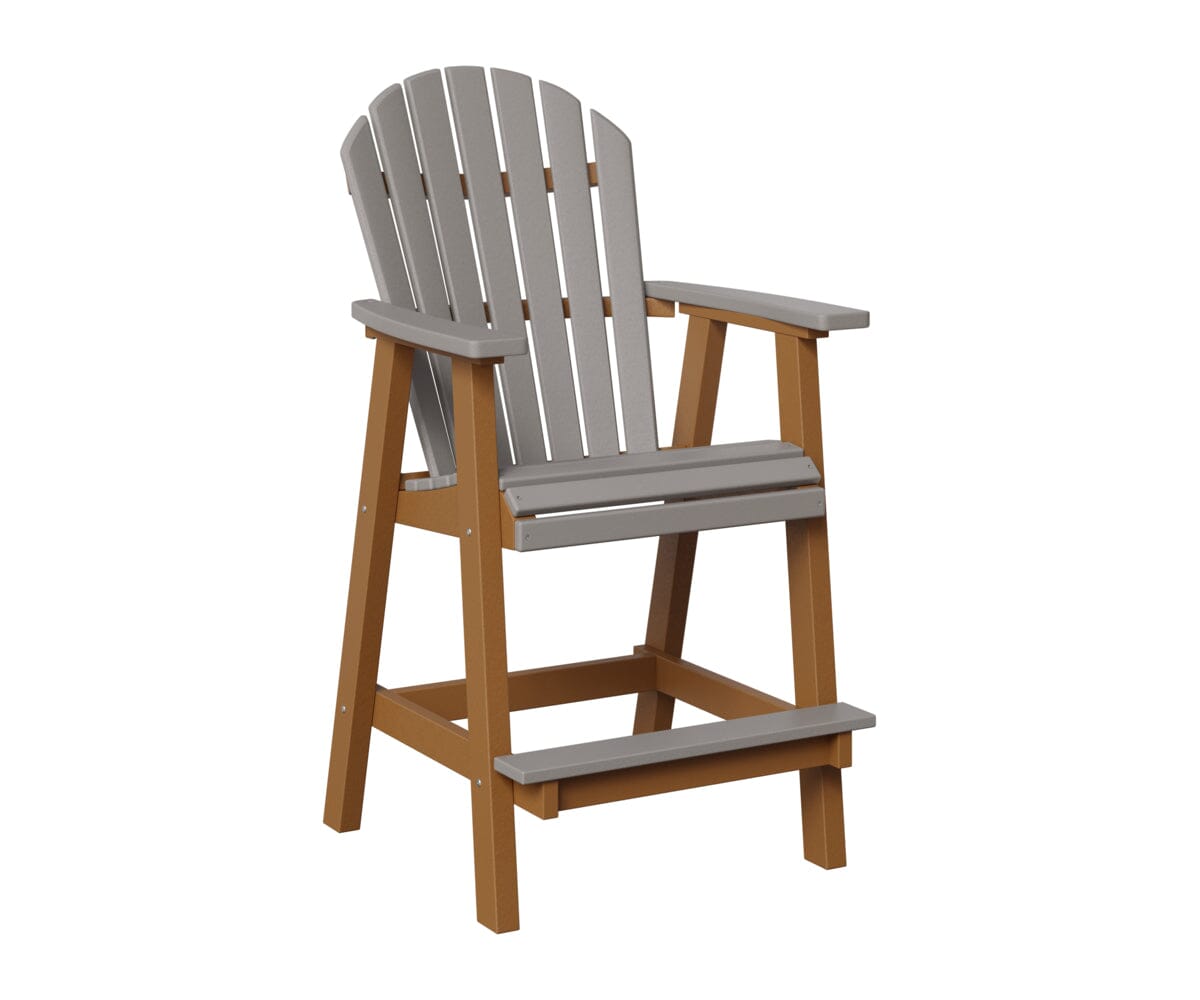 Comfo-Back Bar Chair Rockwood Outdoor Furniture Light Gray Cedar 