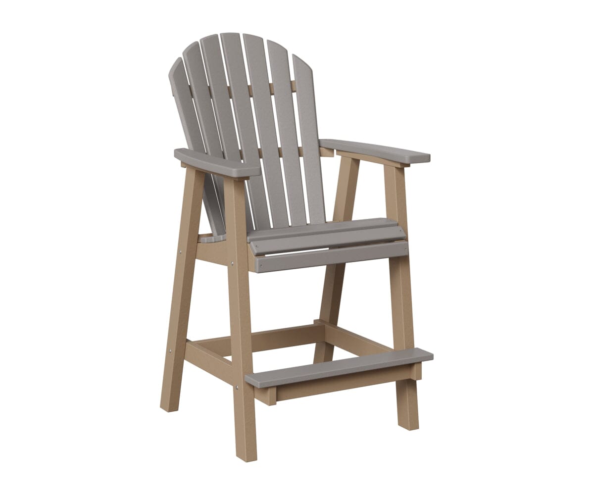 Comfo-Back Bar Chair Rockwood Outdoor Furniture Light Gray Weatherwood 