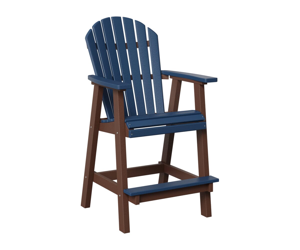 Comfo-Back Bar Chair Rockwood Outdoor Furniture Navy Blue Chocolate Brown 