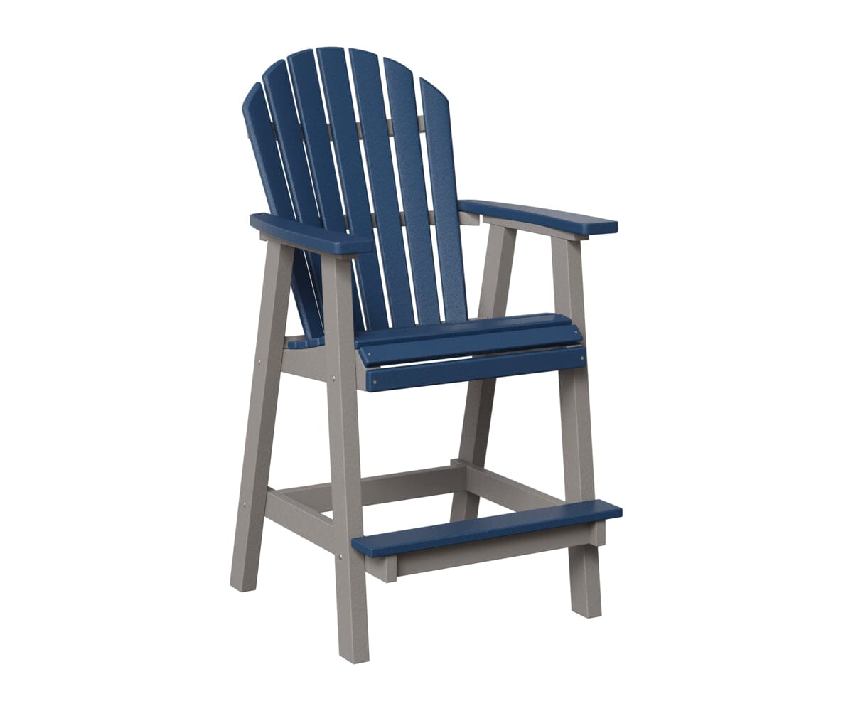 Comfo-Back Bar Chair Rockwood Outdoor Furniture Navy Blue Light Gray 