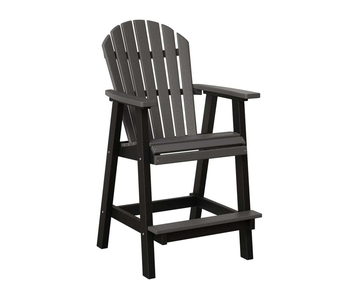 Comfo-Back Bar Chair Rockwood Outdoor Furniture Smoke Gray Black 