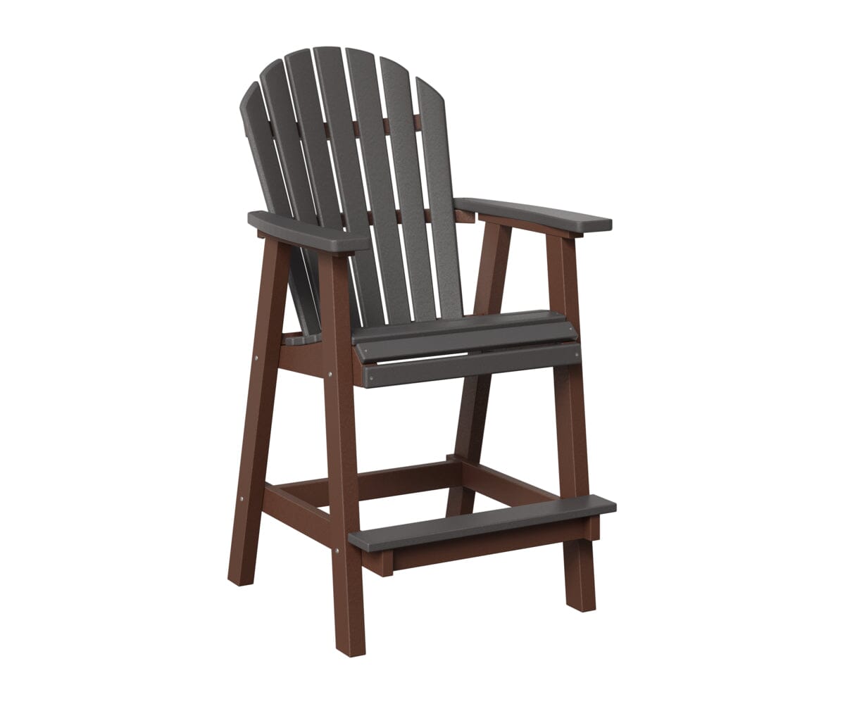 Comfo-Back Bar Chair Rockwood Outdoor Furniture Smoke Gray Chocolate Brown 