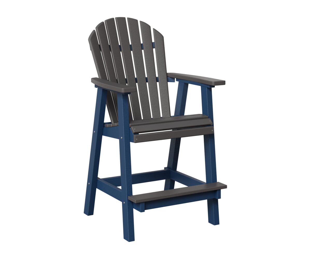 Comfo-Back Bar Chair Rockwood Outdoor Furniture Smoke Gray Navy Blue 
