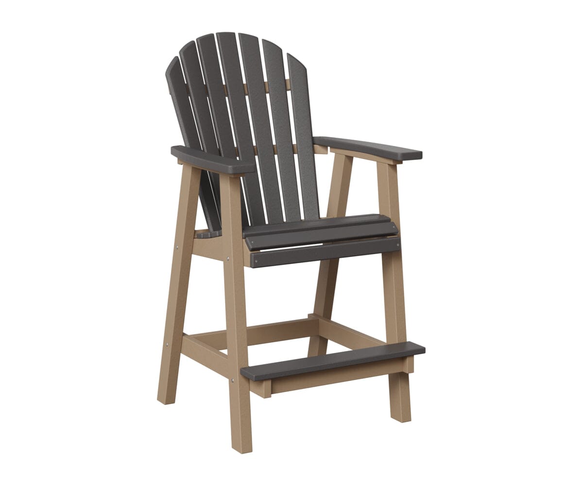 Comfo-Back Bar Chair Rockwood Outdoor Furniture Smoke Gray Weatherwood 