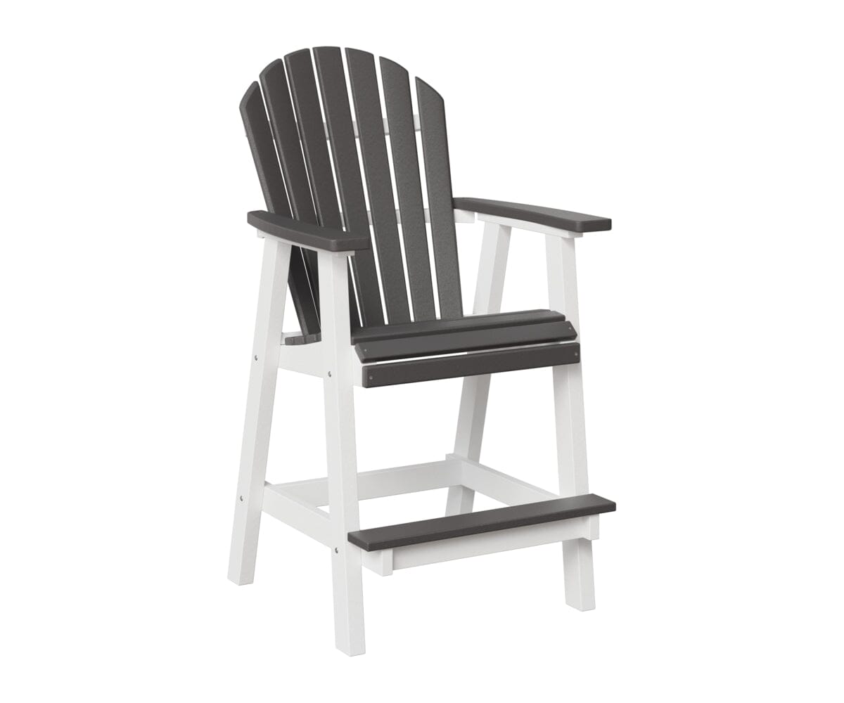 Comfo-Back Bar Chair Rockwood Outdoor Furniture Smoke Gray White 