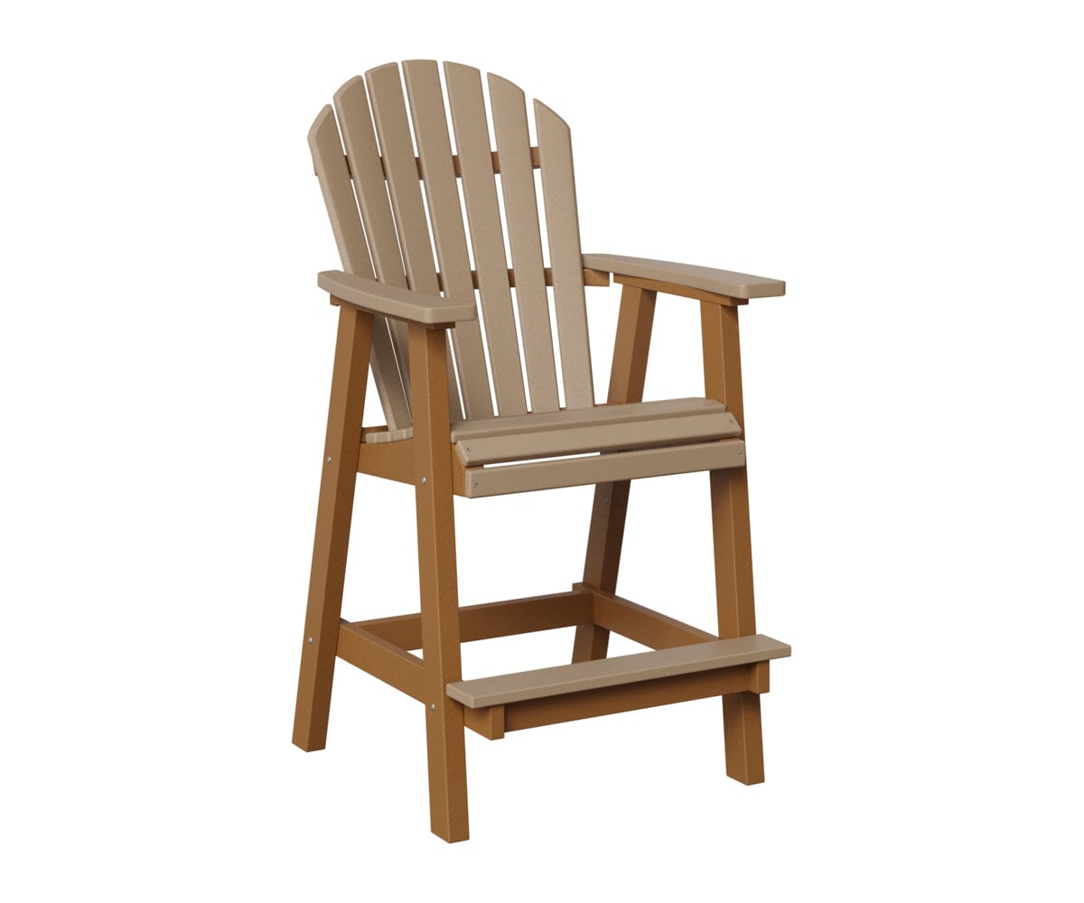 Comfo-Back Bar Chair Rockwood Outdoor Furniture Weatherwood Cedar 