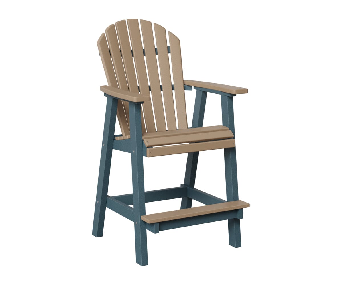 Comfo-Back Bar Chair Rockwood Outdoor Furniture Weatherwood Slate 