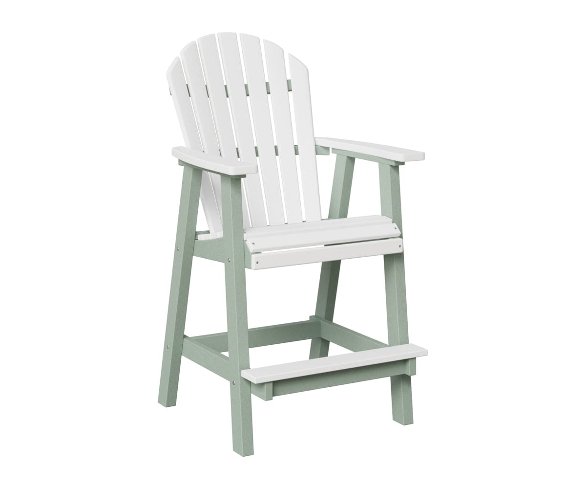 Comfo-Back Bar Chair Rockwood Outdoor Furniture White Seafoam 