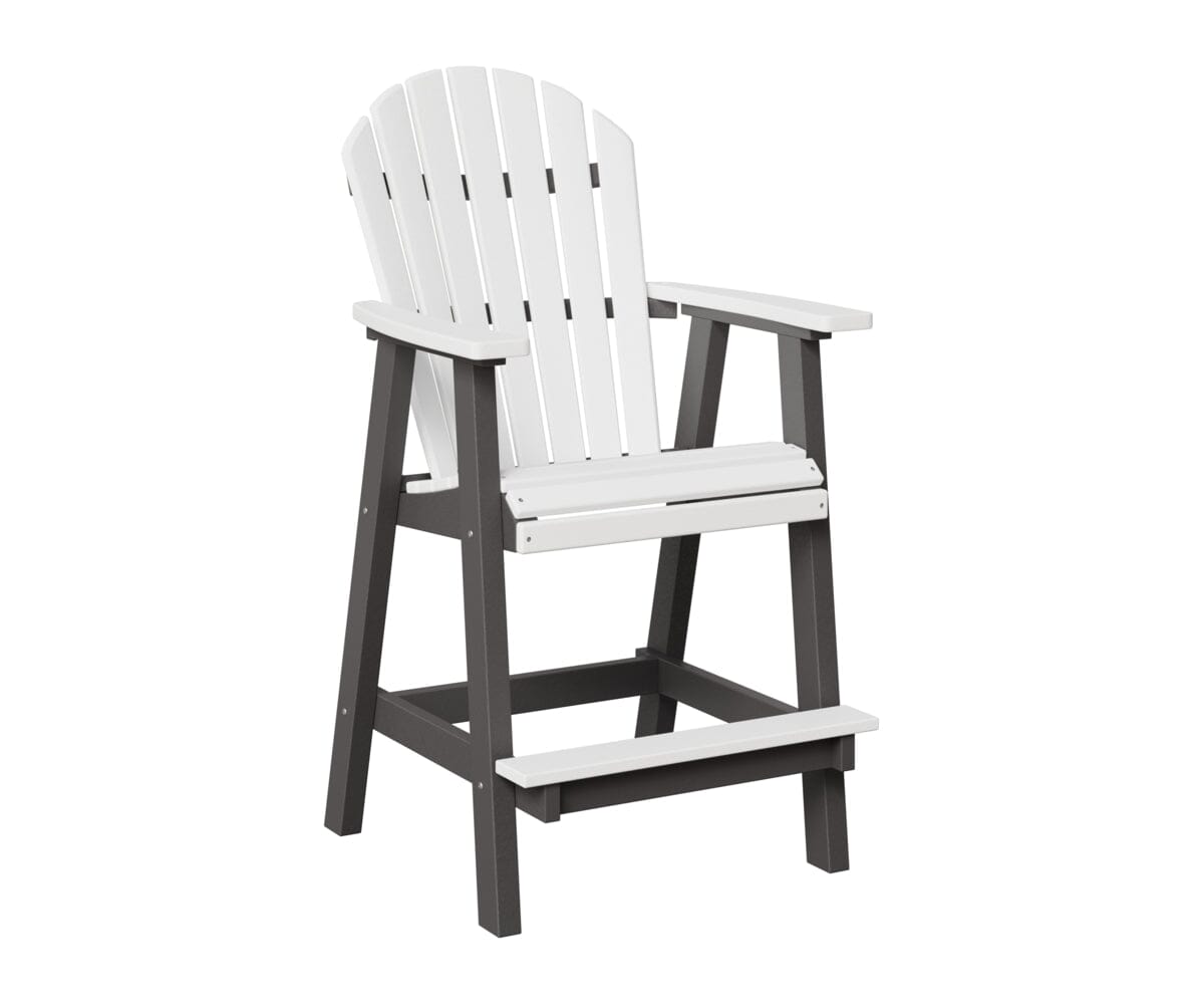 Comfo-Back Bar Chair Rockwood Outdoor Furniture White Smoke Gray 