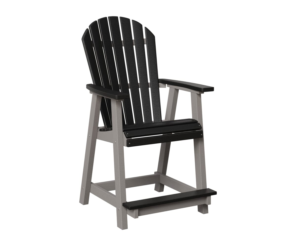 Comfo-Back Counter Chair Rockwood Outdoor Furniture Black Light Gray 