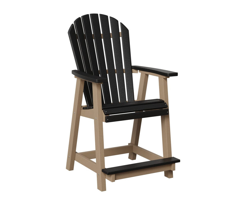 Comfo-Back Counter Chair Rockwood Outdoor Furniture Black Weatherwood 