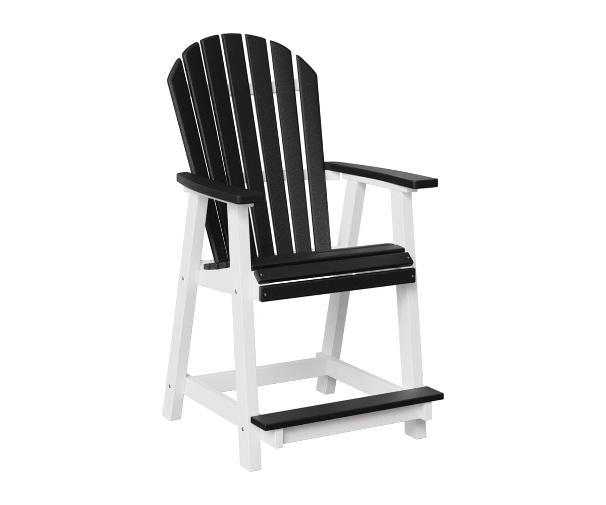 Comfo-Back Counter Chair Rockwood Outdoor Furniture Black White 