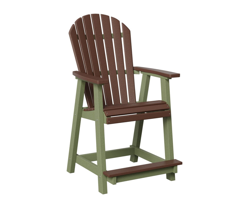 Comfo-Back Counter Chair Rockwood Outdoor Furniture Chocolate Brown Sage 
