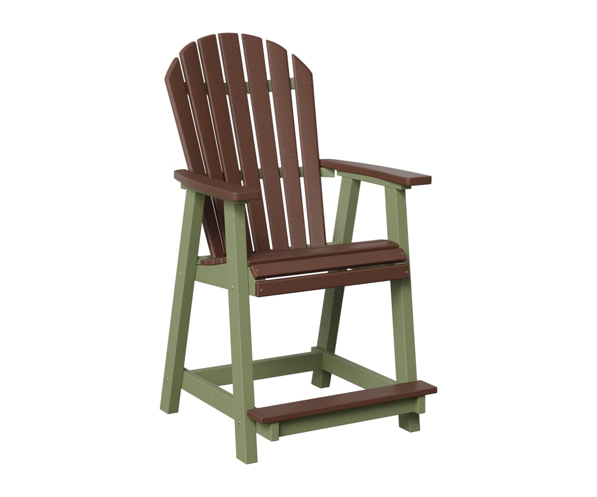 Comfo-Back Counter Chair Rockwood Outdoor Furniture Chocolate Brown Sage 