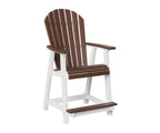 Comfo-Back Counter Chair Rockwood Outdoor Furniture Chocolate Brown White 