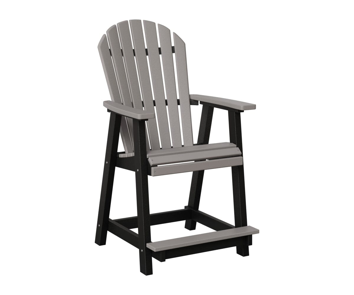 Comfo-Back Counter Chair Rockwood Outdoor Furniture Light Gray Black 