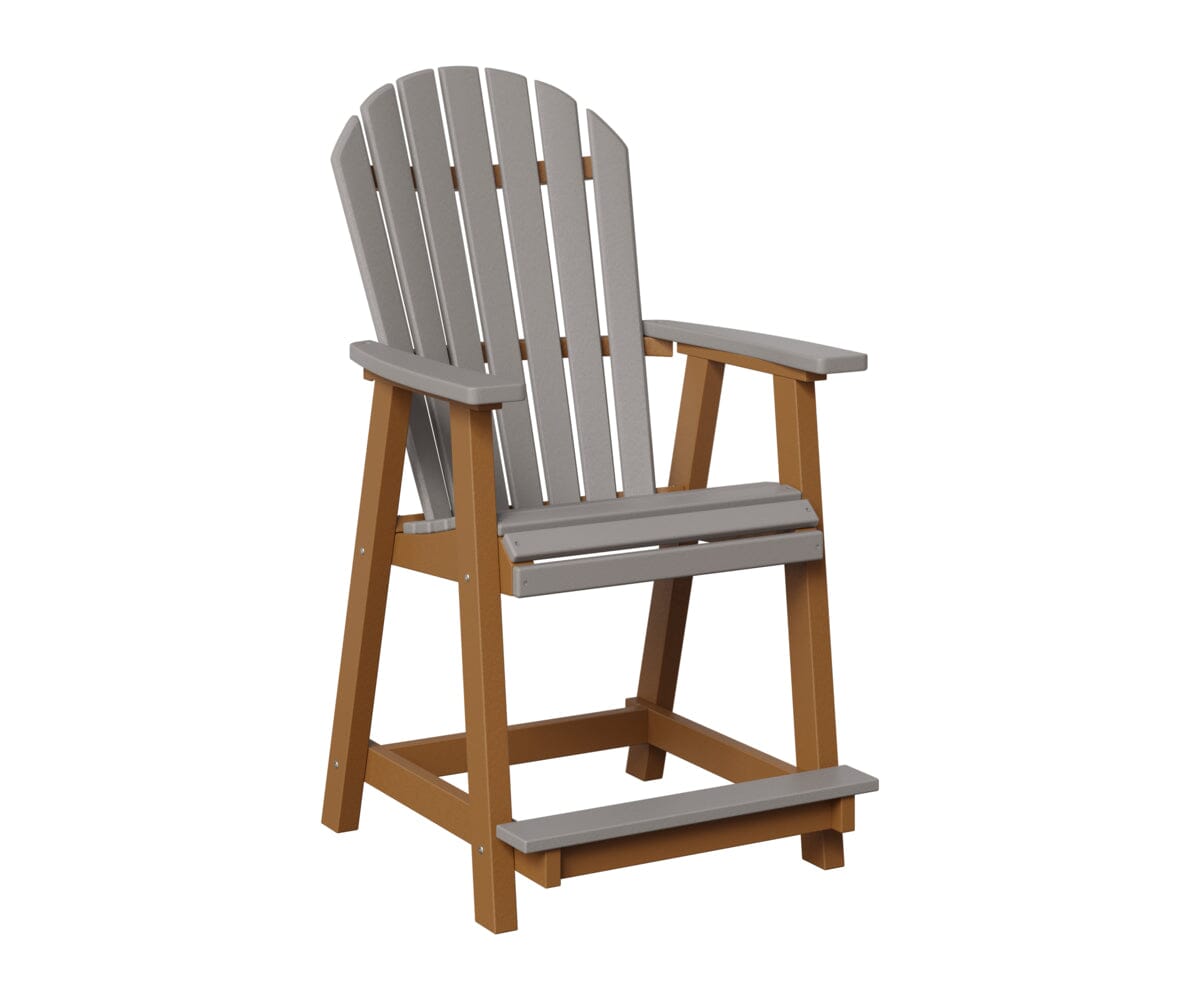 Comfo-Back Counter Chair Rockwood Outdoor Furniture Light Gray Cedar 